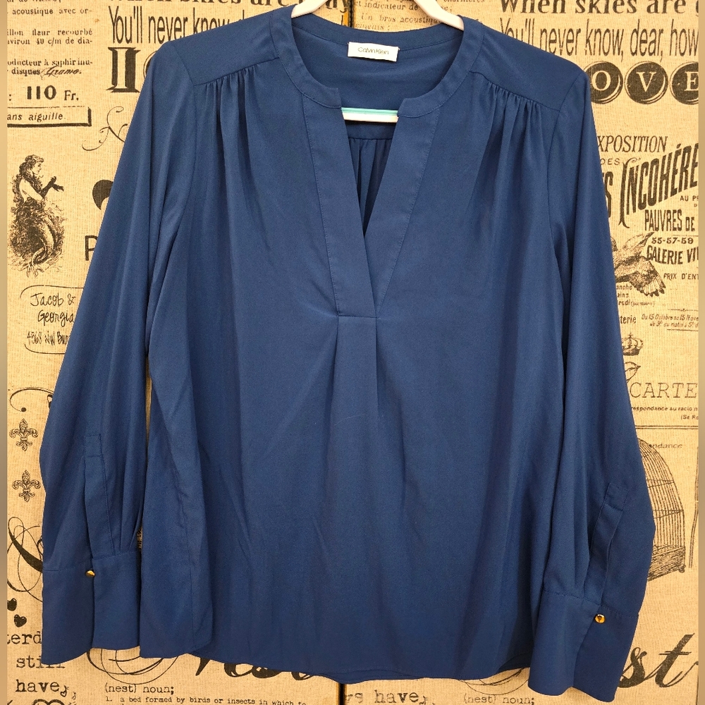 Calvin Klein women's blue blouse